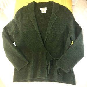 Talbot wool cardigan wrap coat